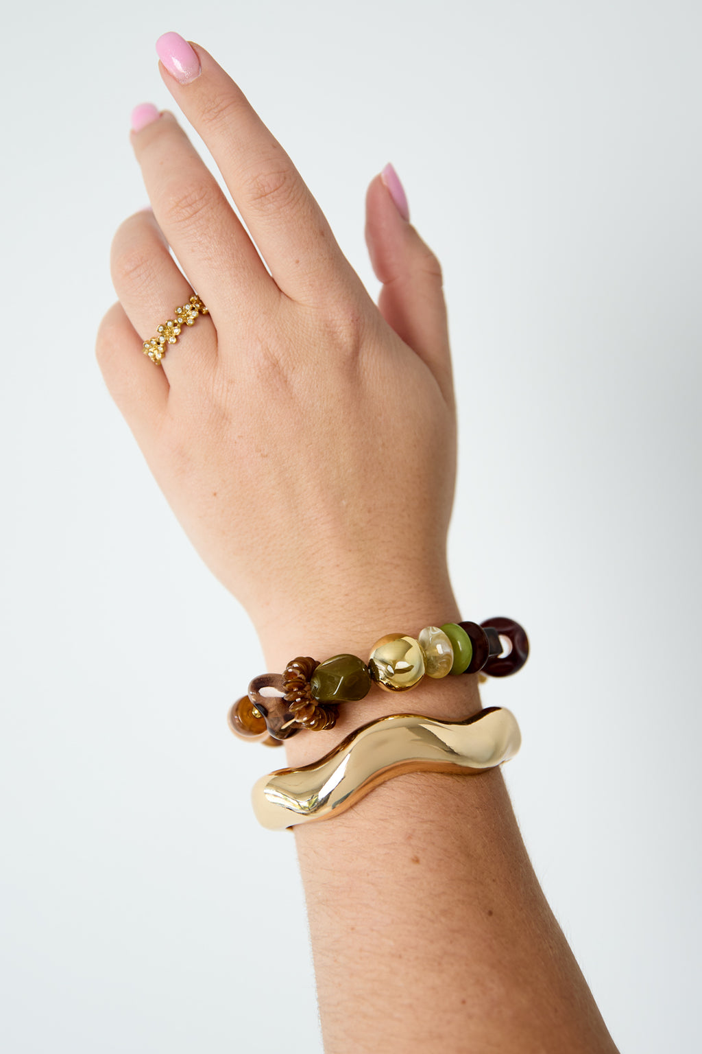 Pulseras de cuentas acrílicas mixed