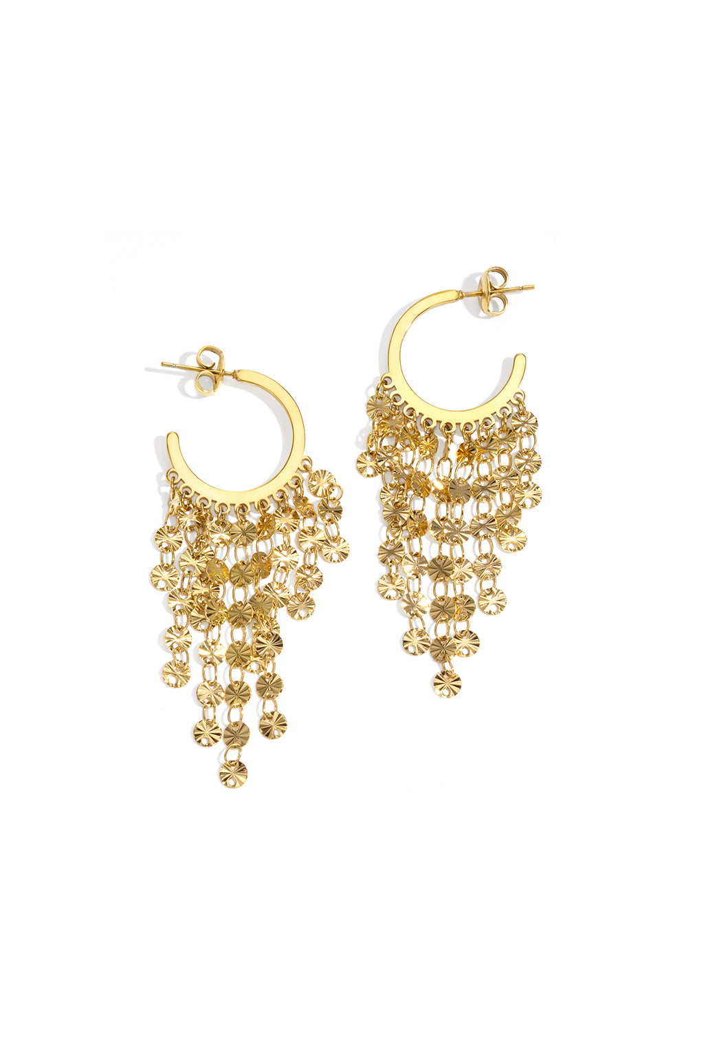 Pendientes colgantes con borlas