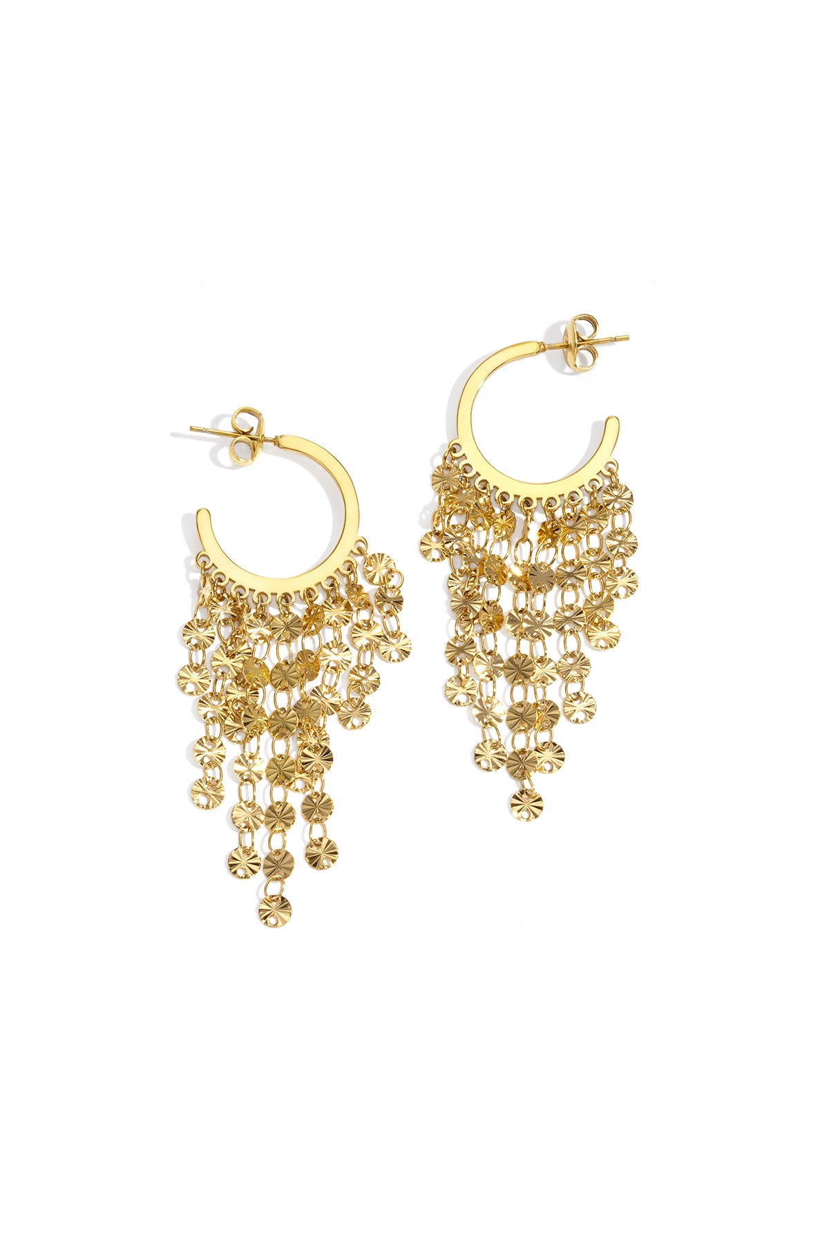 Pendientes colgantes con borlas