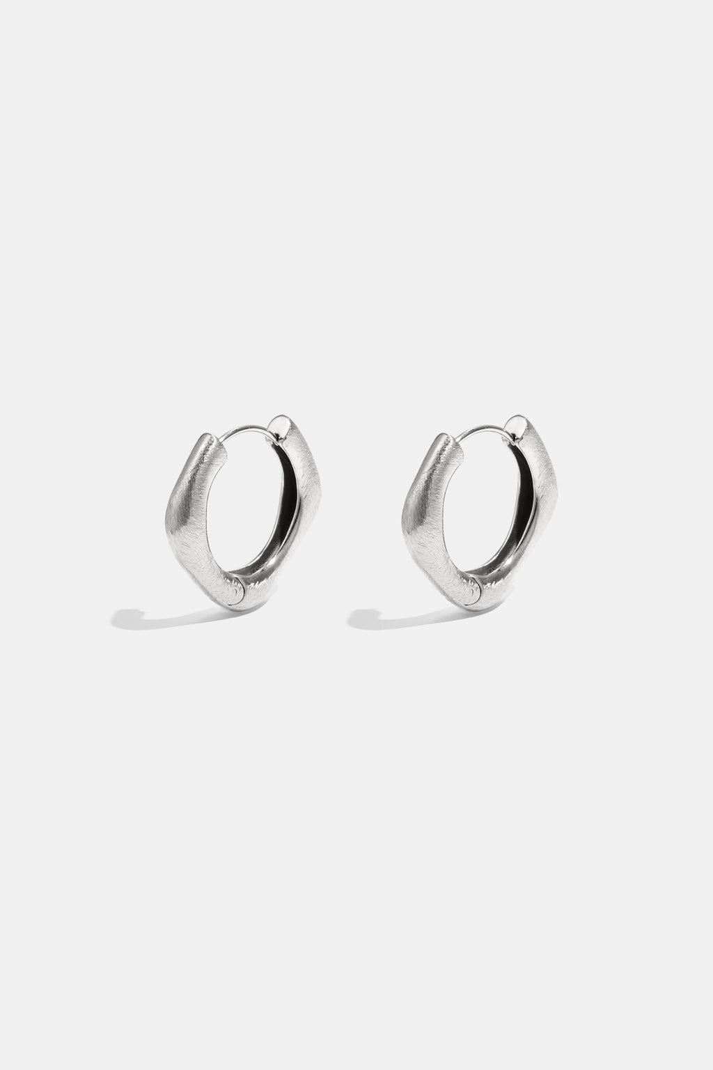 Pendientes de aro rectangular