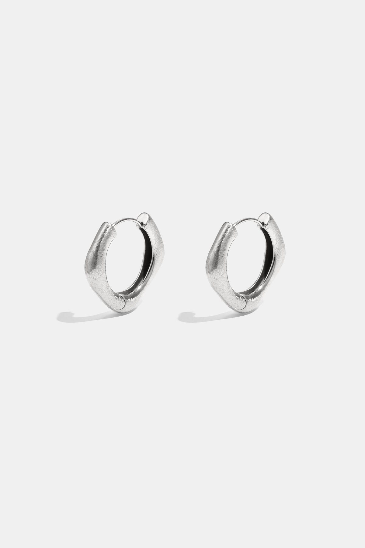 Pendientes de aro rectangular