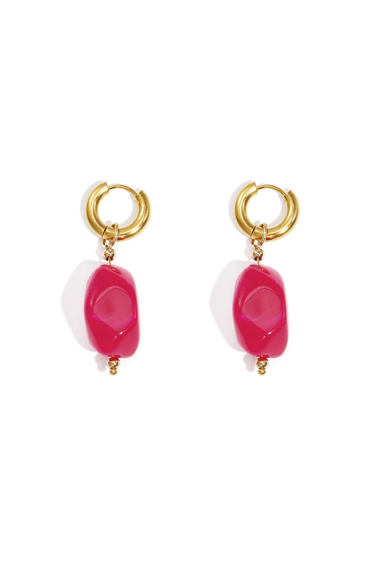 Pendientes colgantes de resina