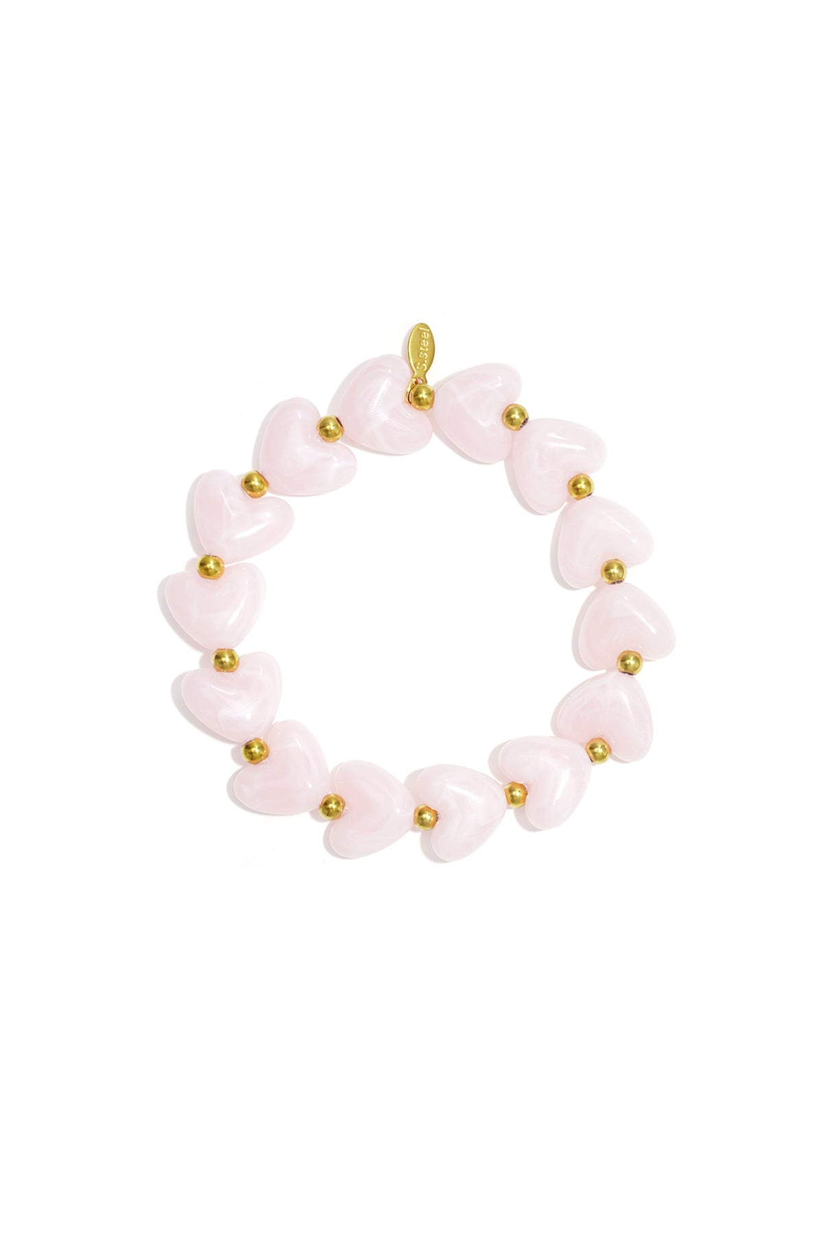 Pulsera Cuentas Corazones