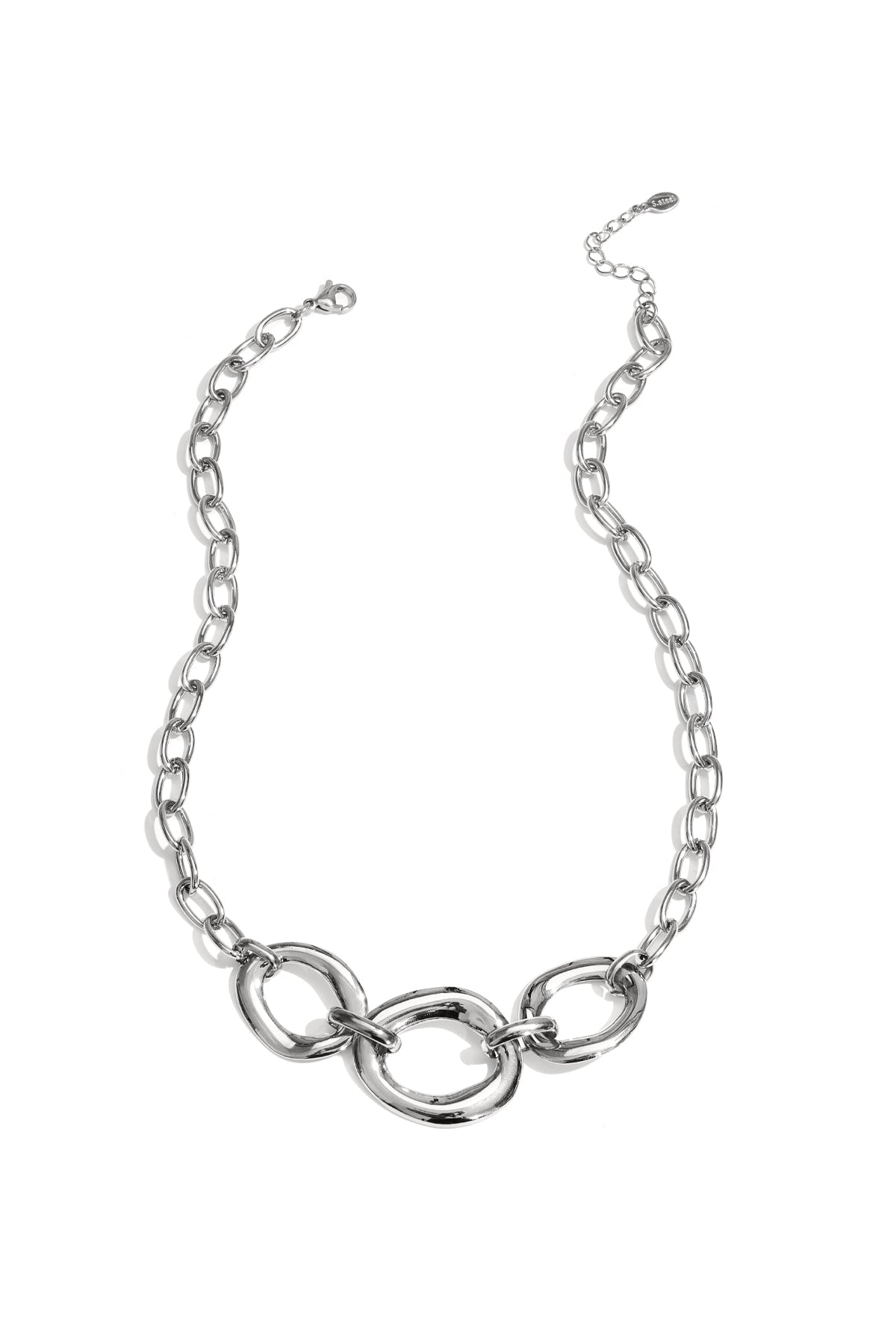 Collar con piezas redondas llamativas