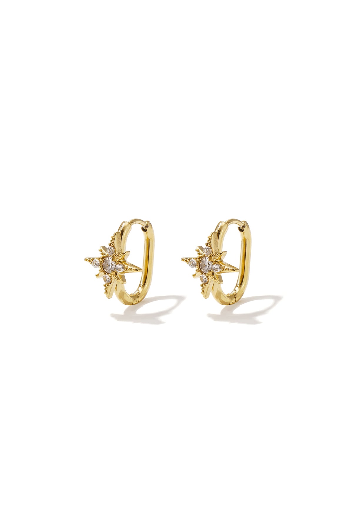 Pendientes con forma irregular Estrella