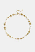 Collares con colgante cadena sencilla perlas
