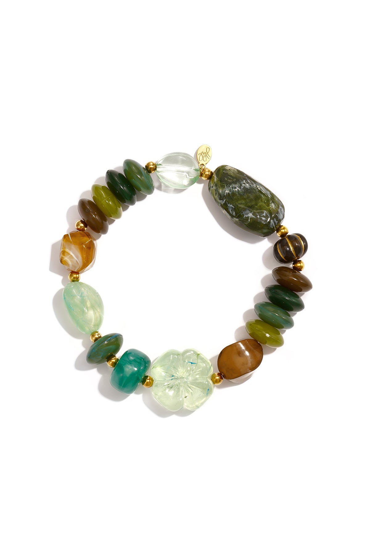 Pulseras de cuentas acrílicas flor