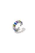 Anillos minimalistas de acero inoxidable con forma elíptica