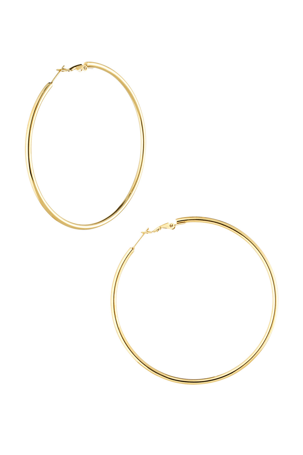 Aros básicos medianos - dorado