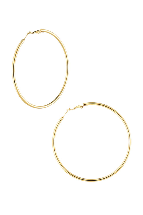 Aros básicos medianos - dorado