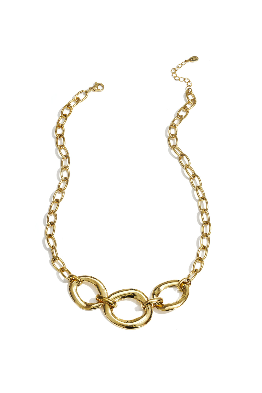 Collar con piezas redondas llamativas