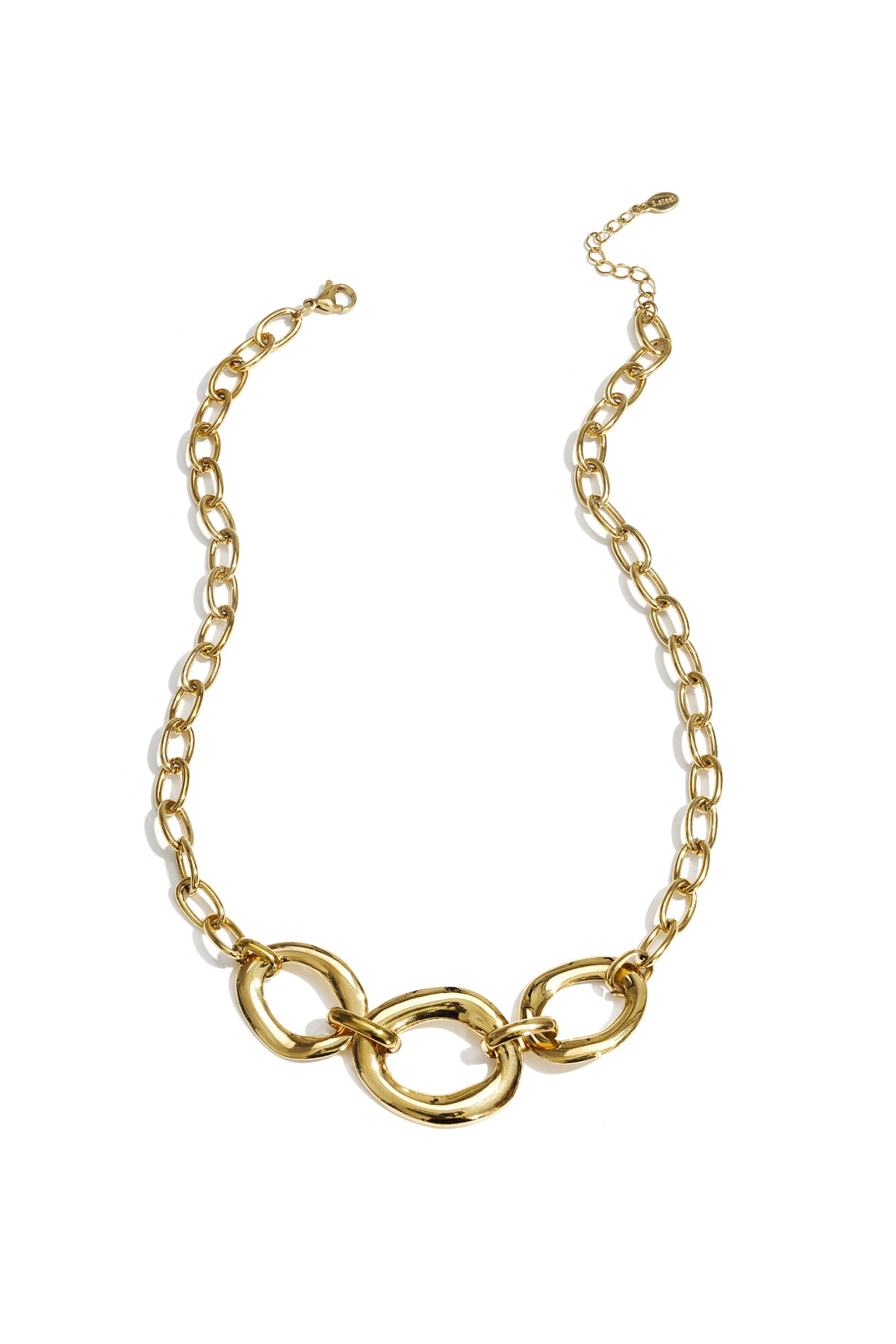 Collar con piezas redondas llamativas