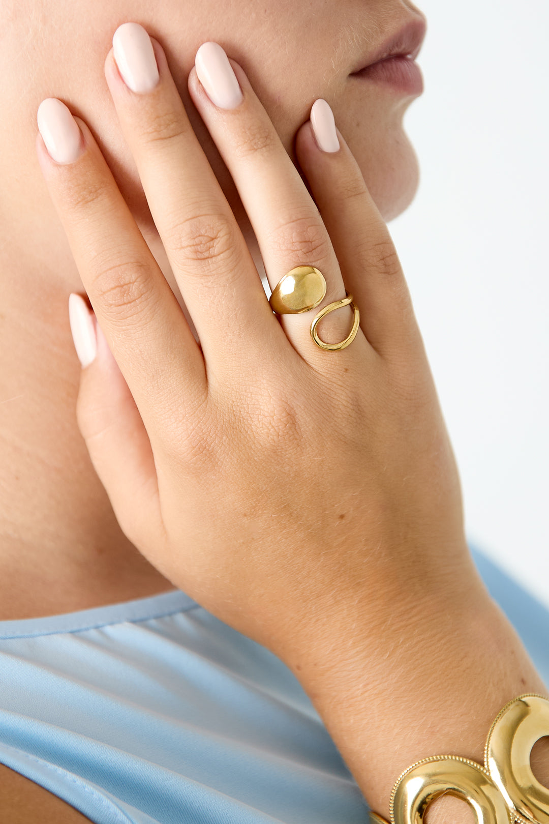 Anillo Llamativo Statement Ajustable