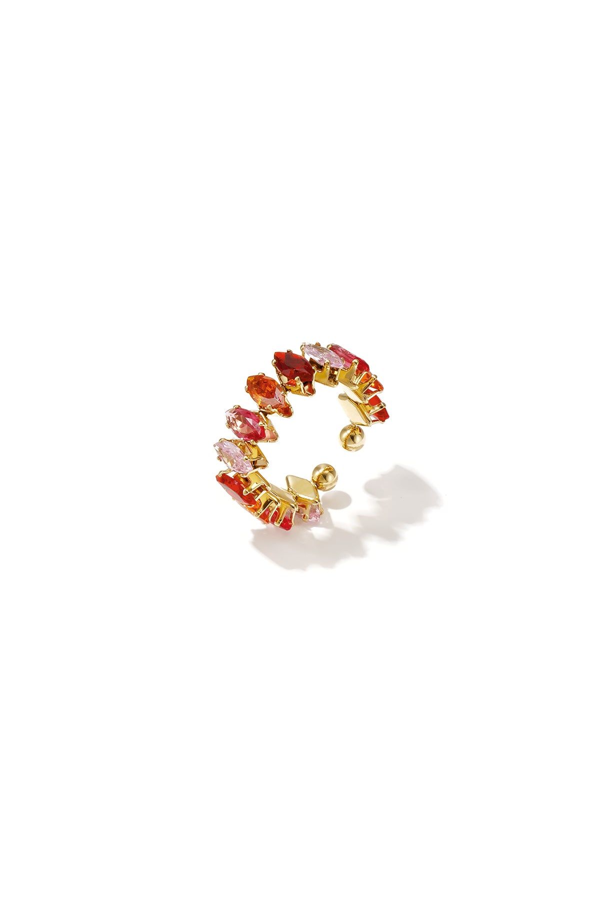 Anillos minimalistas de acero inoxidable con forma elíptica