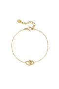 Pulsera con dije de corazón conectado