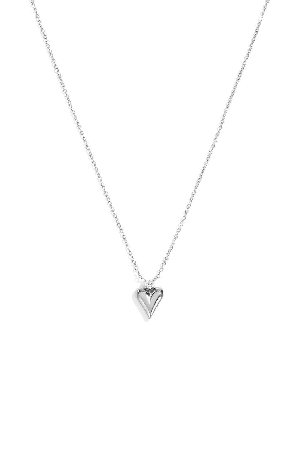 Collar con colgante forma de corazón