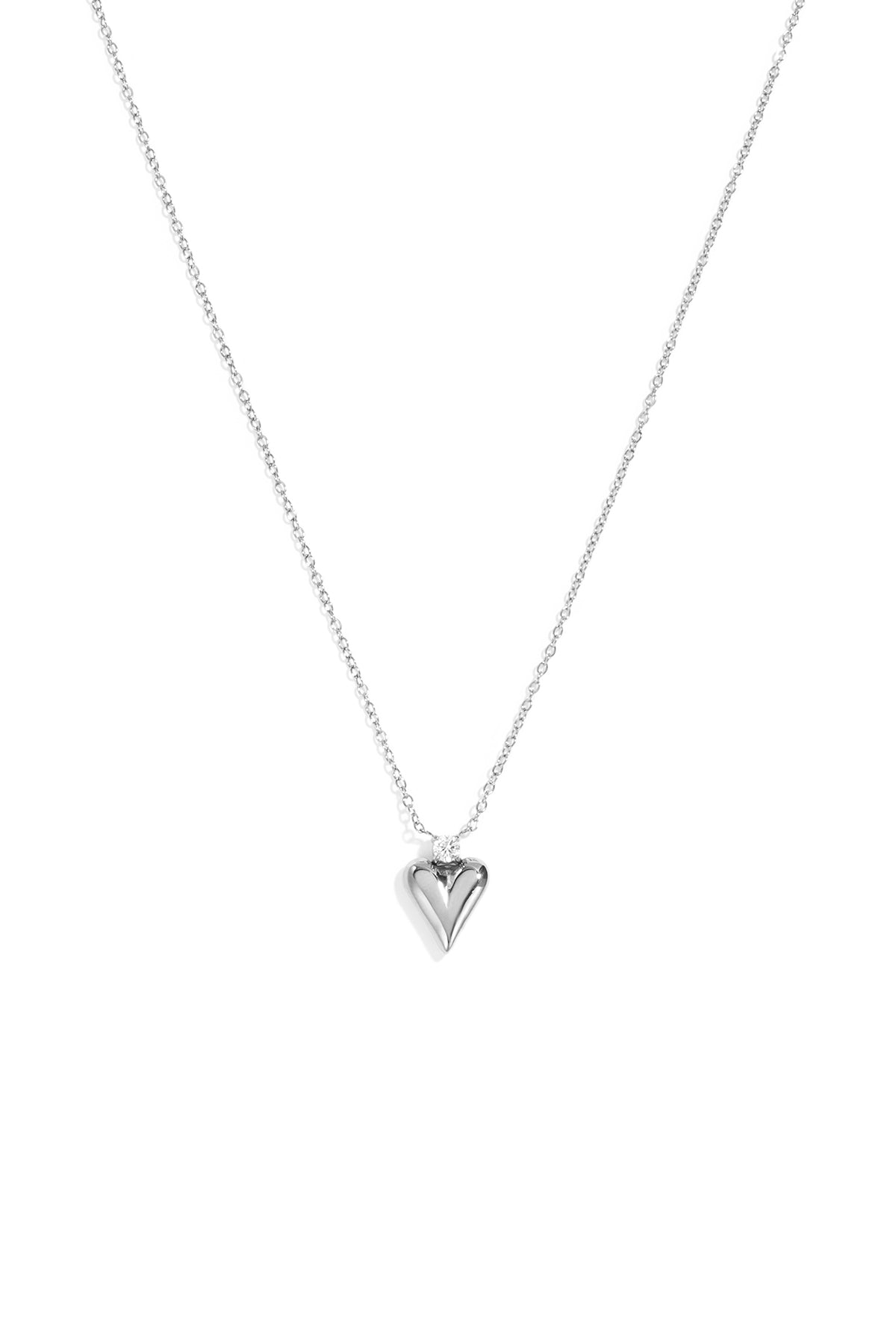 Collar con colgante forma de corazón