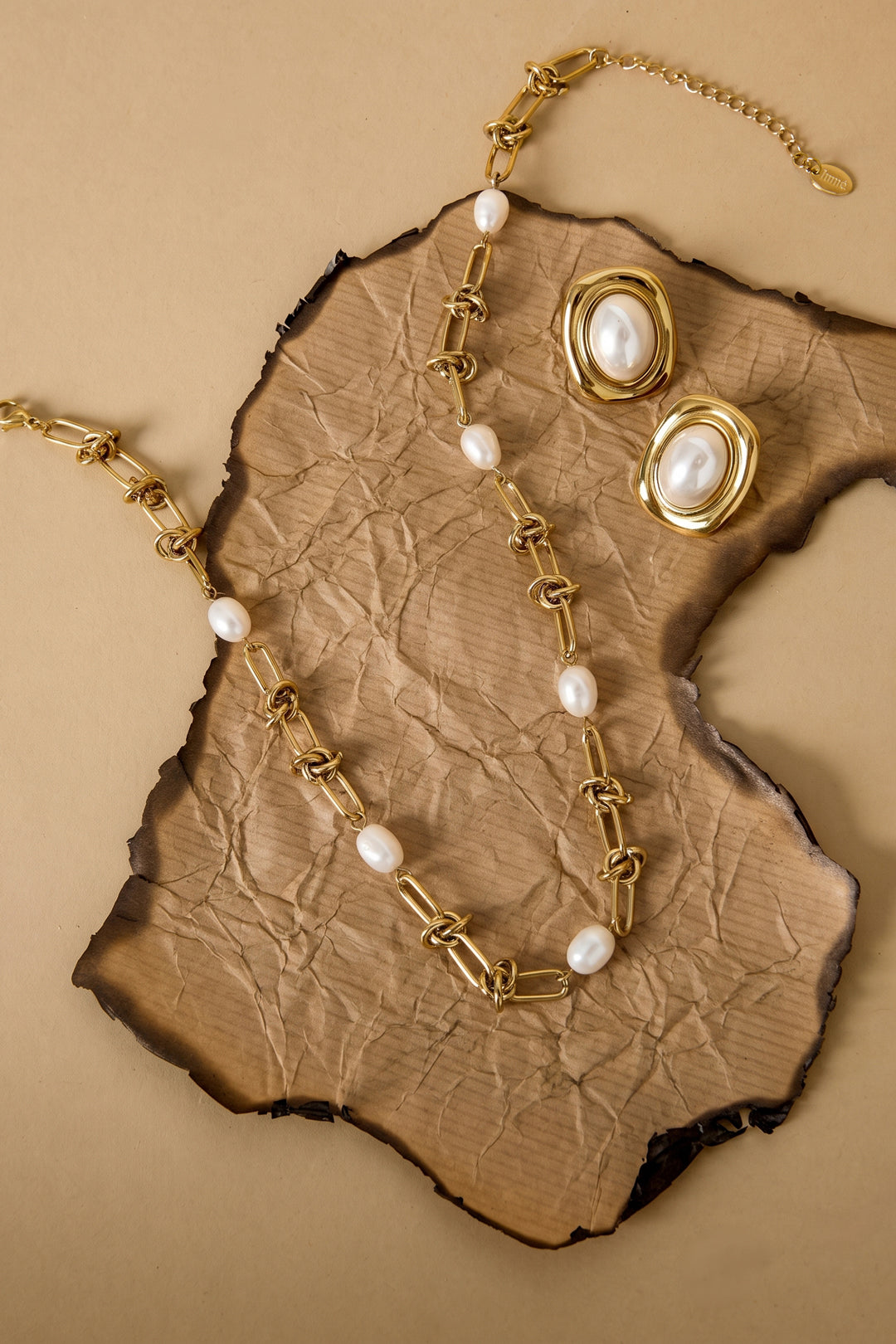 Collares con colgante cadena sencilla perlas