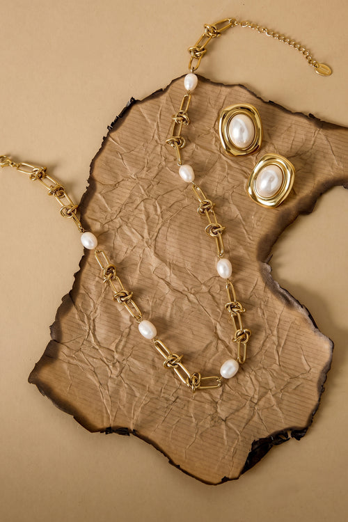 Collares con colgante cadena sencilla perlas