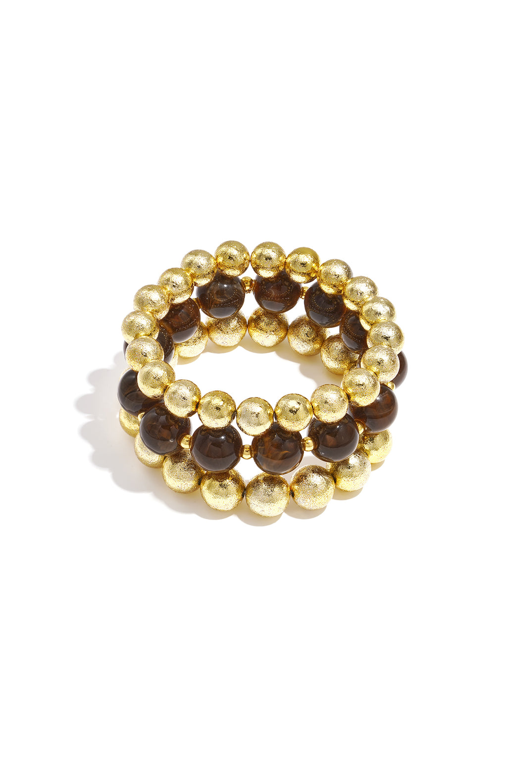 Juego de 3 pulseras con cuentas
