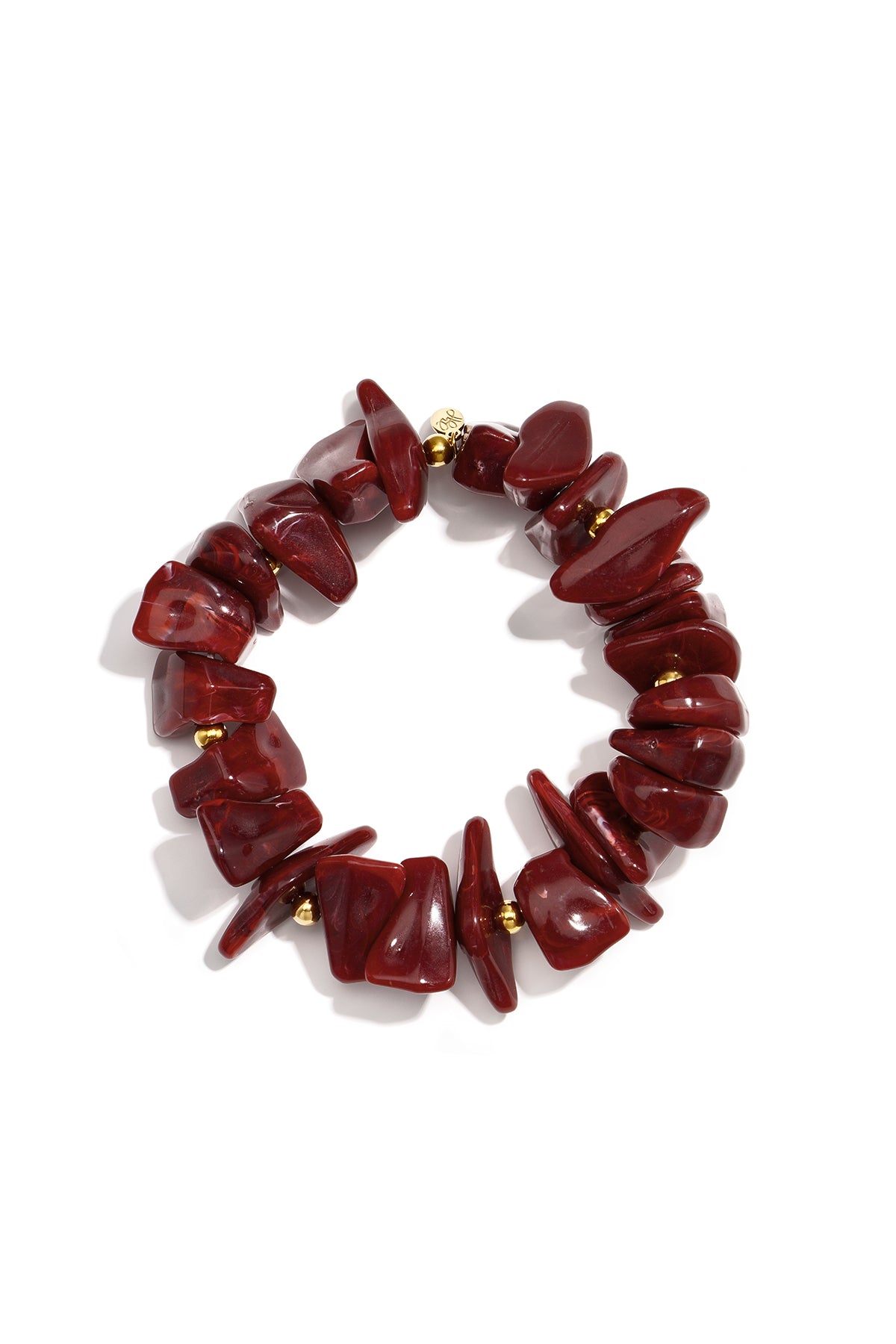 Pulseras de cuentas acrílicas irregulares