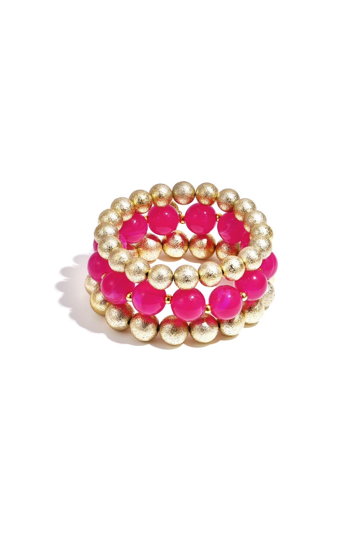 Juego de 3 pulseras con cuentas