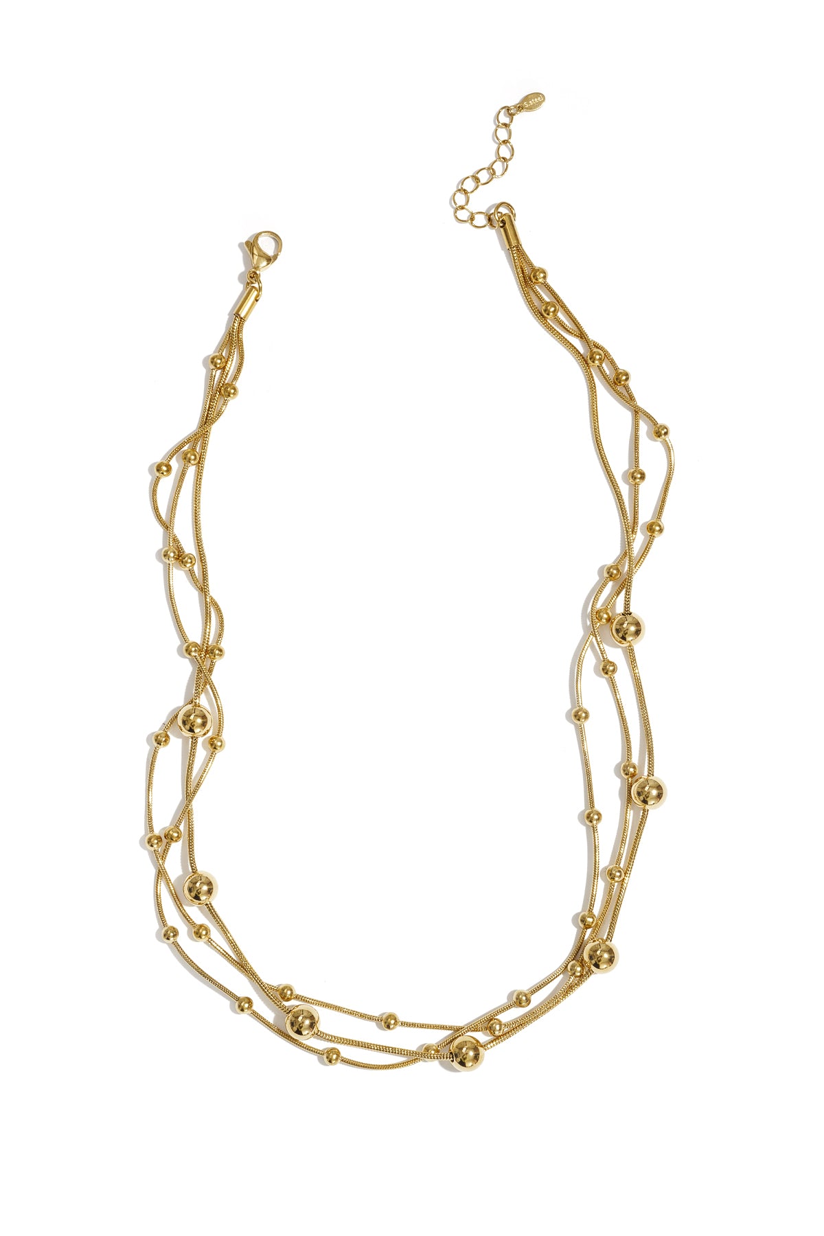 Collar en capas con lunares