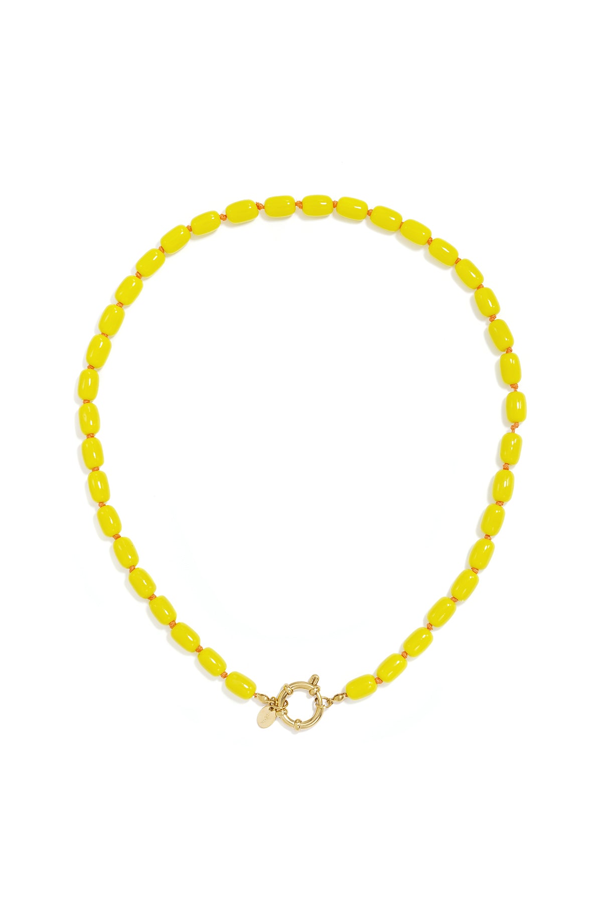 Collares de cuentas de acero inoxidable.