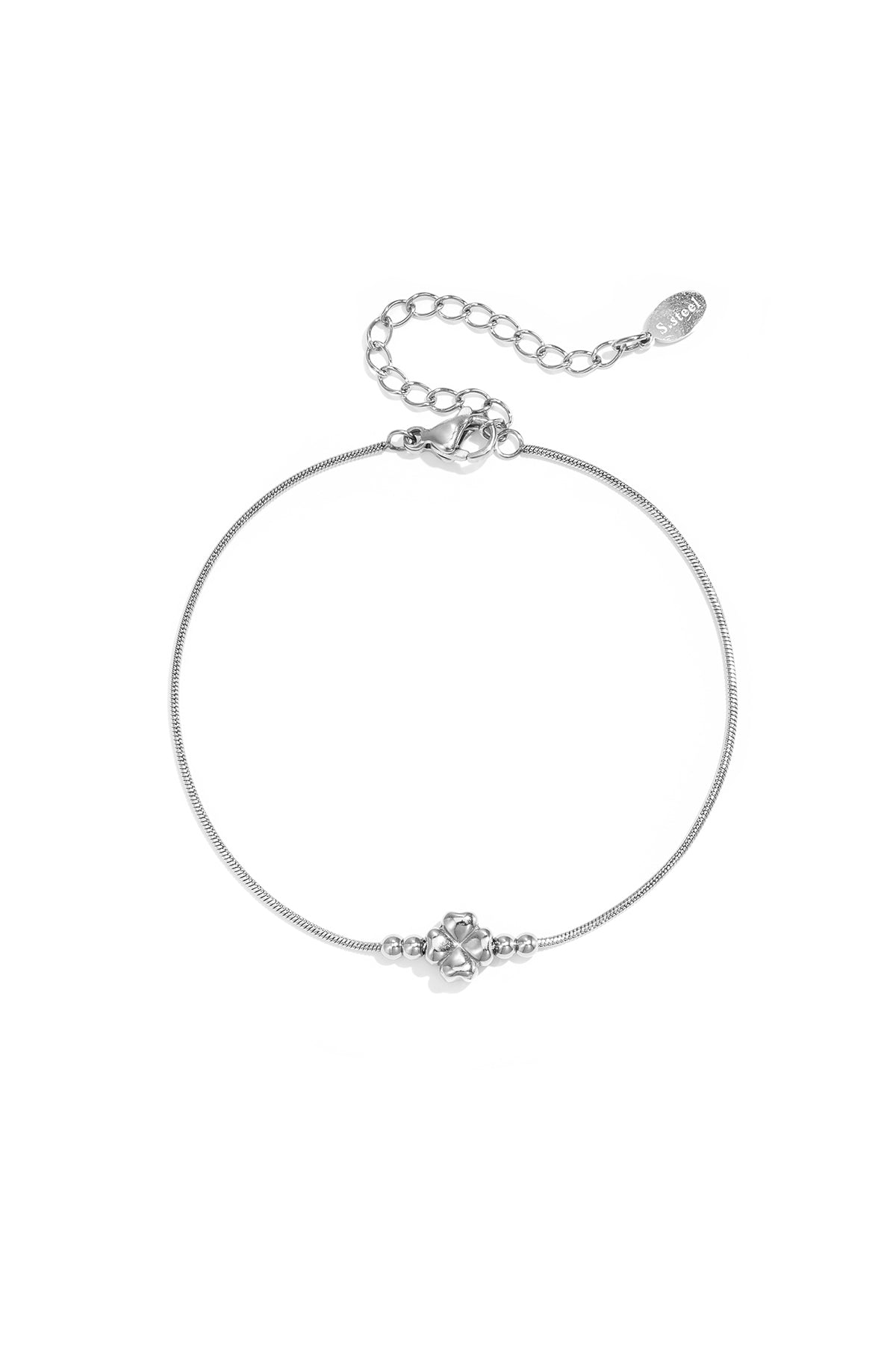 Pulsera de acero inoxidable con dije concha