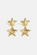 Elegant Star Drop Earrings for Women, Silver & Gold