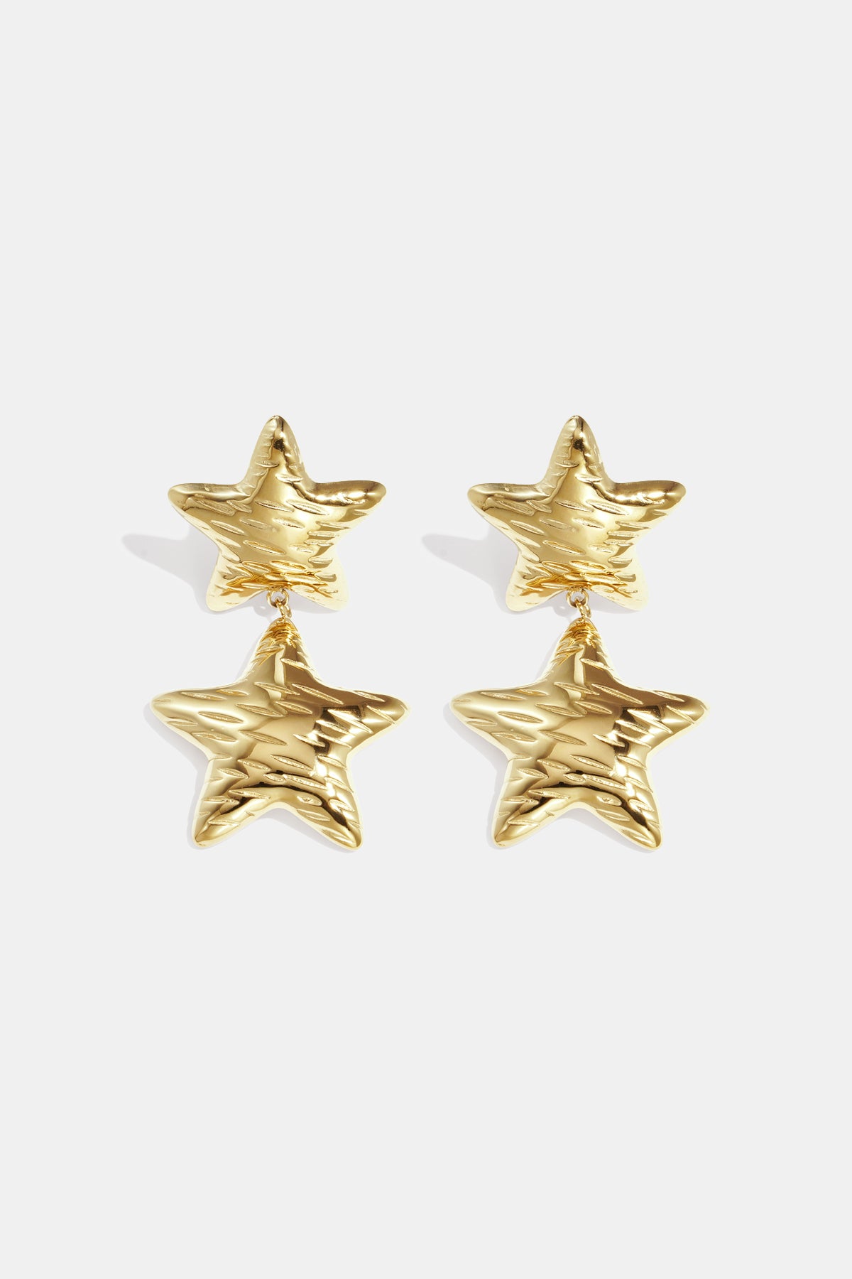 Elegant Star Drop Earrings for Women, Silver & Gold