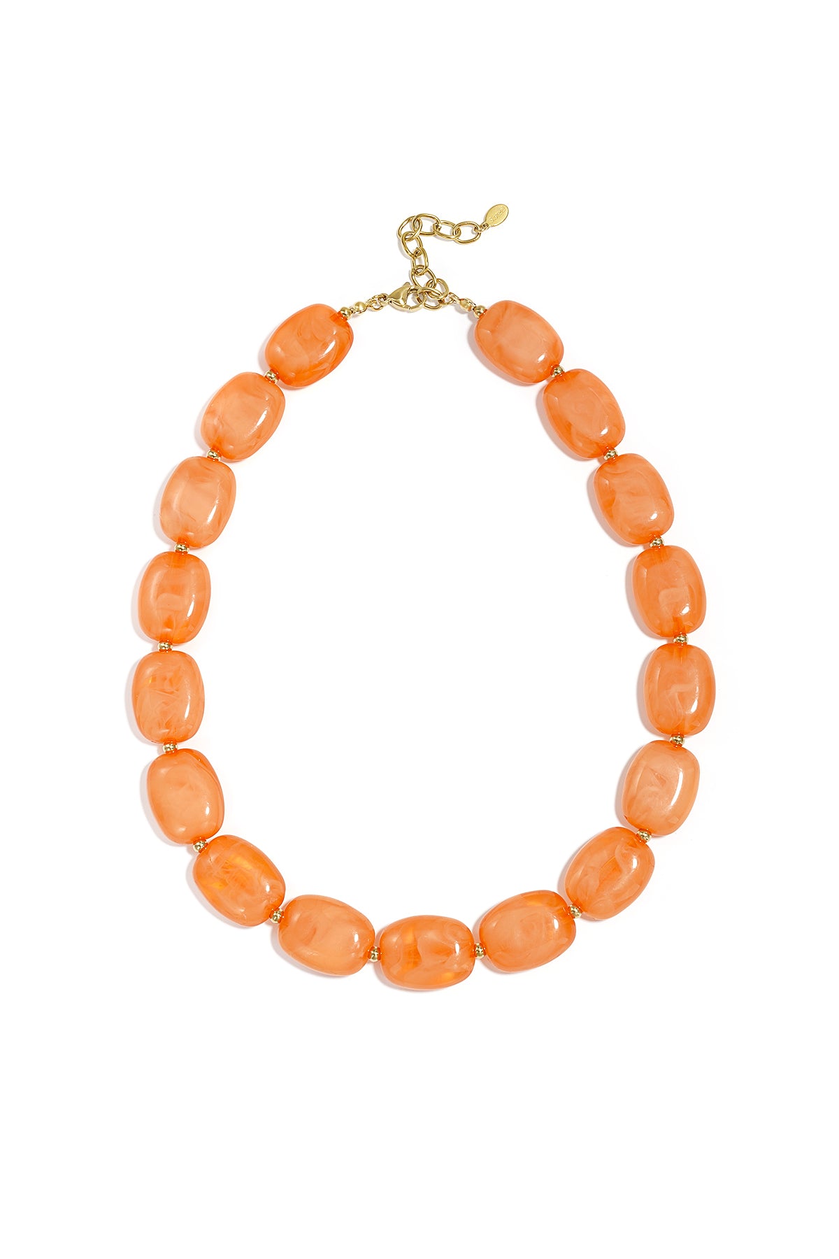 Collar con cuentas cuadradas
