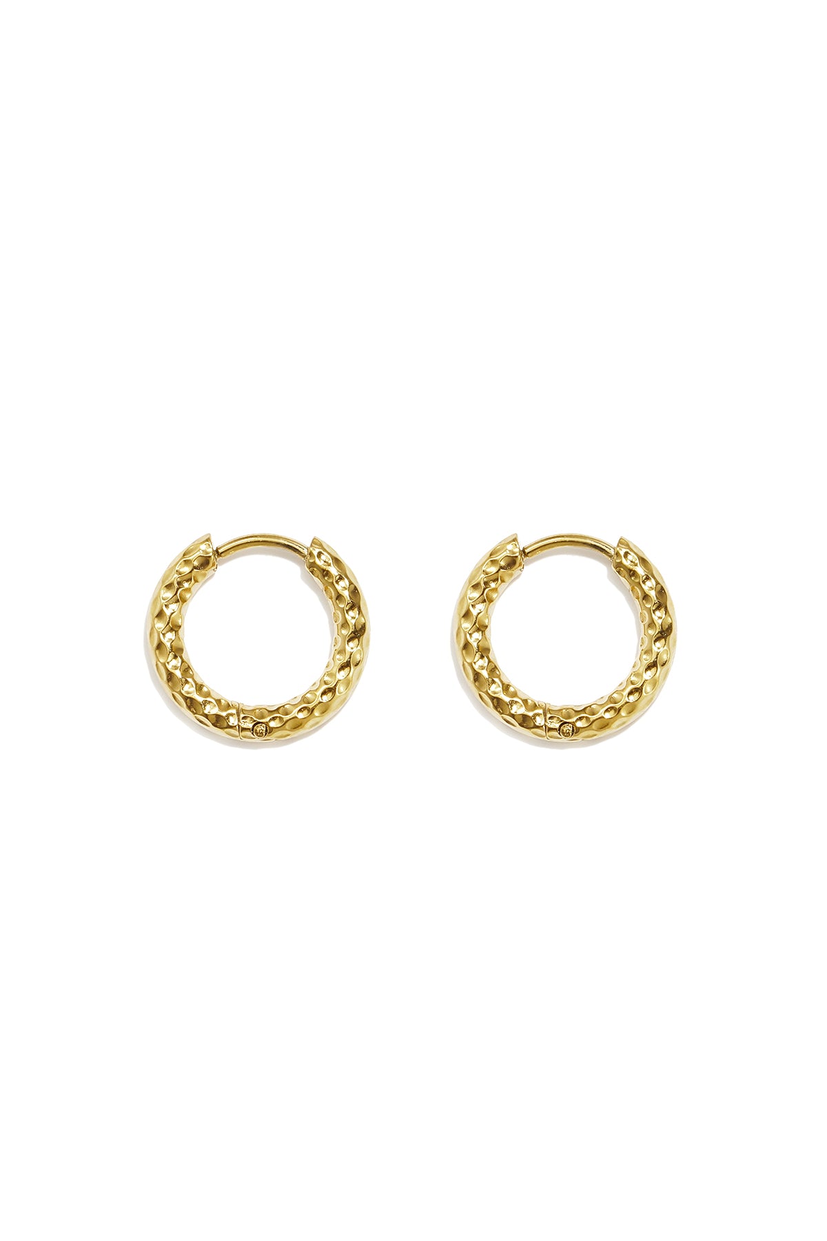 Pendientes de aro de acero inoxidable Circle Simple