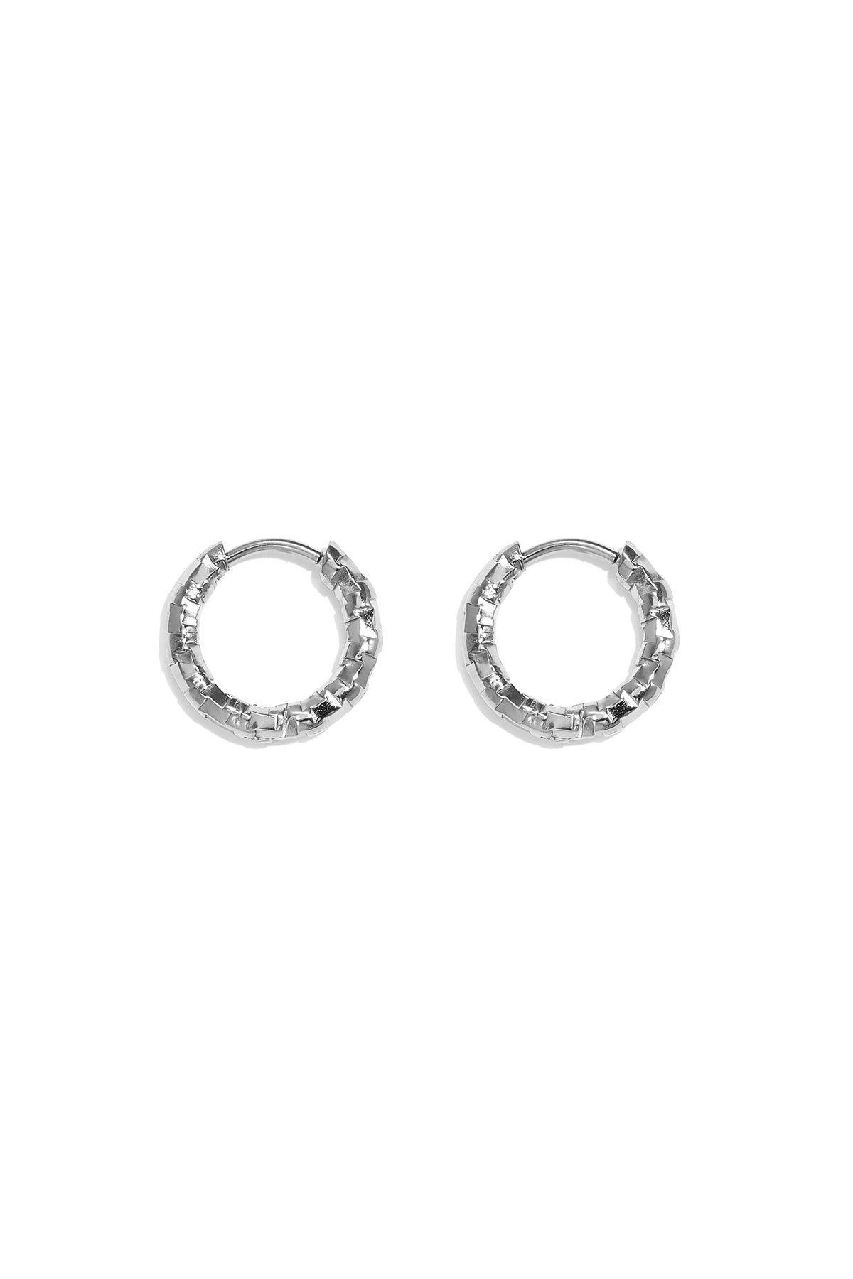 Conjunto de pendientes de acero inoxidable Circle Simple