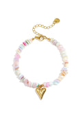Charming Heart Beaded Bracelet for Women