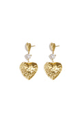 Pendientes colgantes con forma de corazón