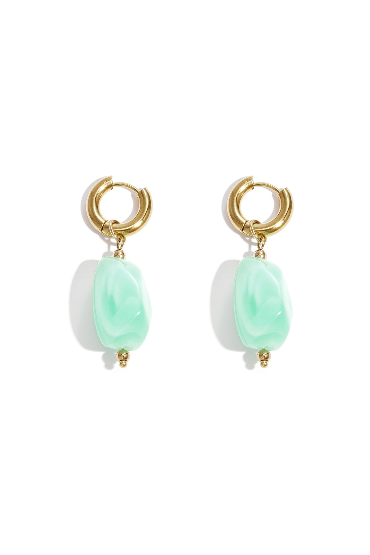 Pendientes colgantes de resina