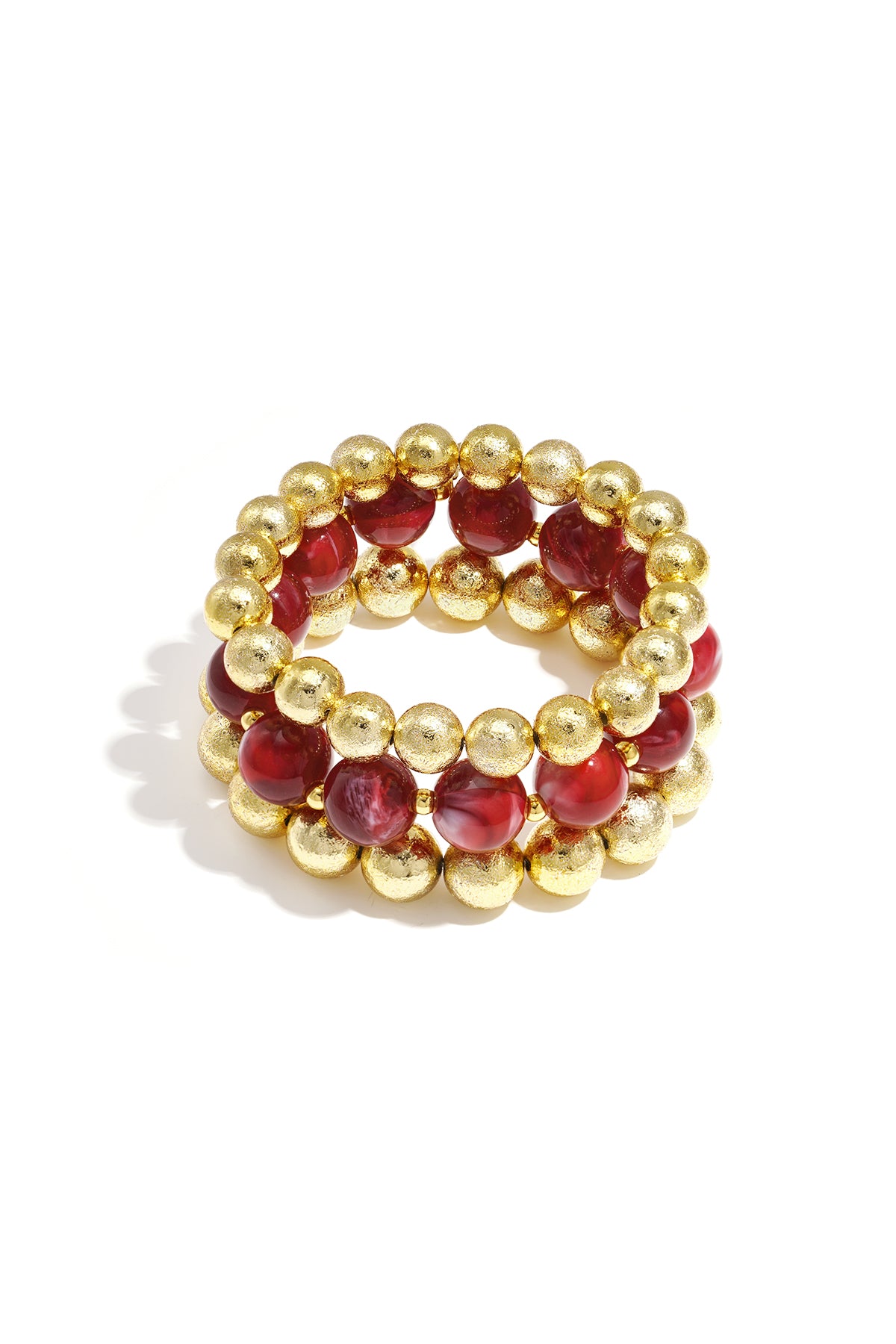 Juego de 3 pulseras con cuentas