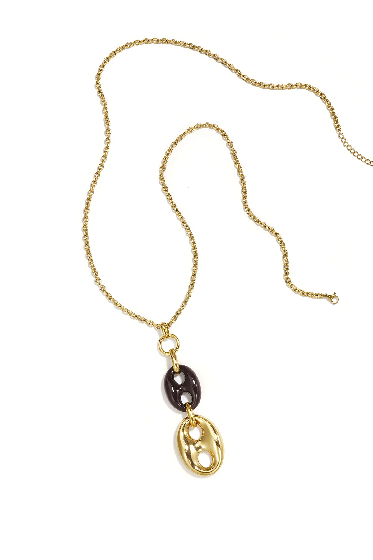 Collar largo elo forma irregular