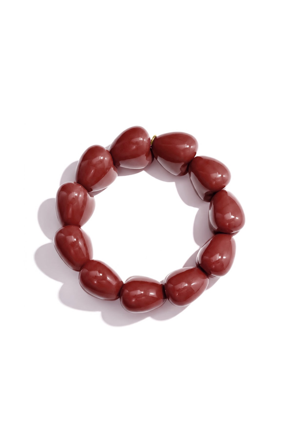 Pulsera de corazón grande de 11 cuentas