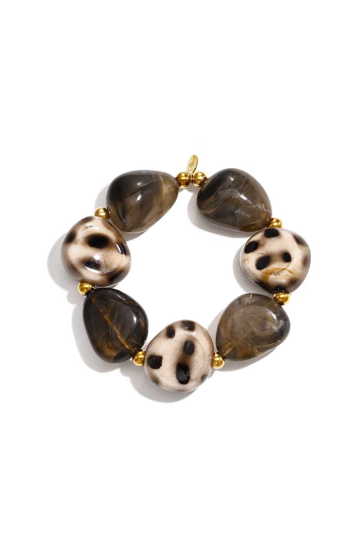 Pulseras de cuentas acrílicas leopardo