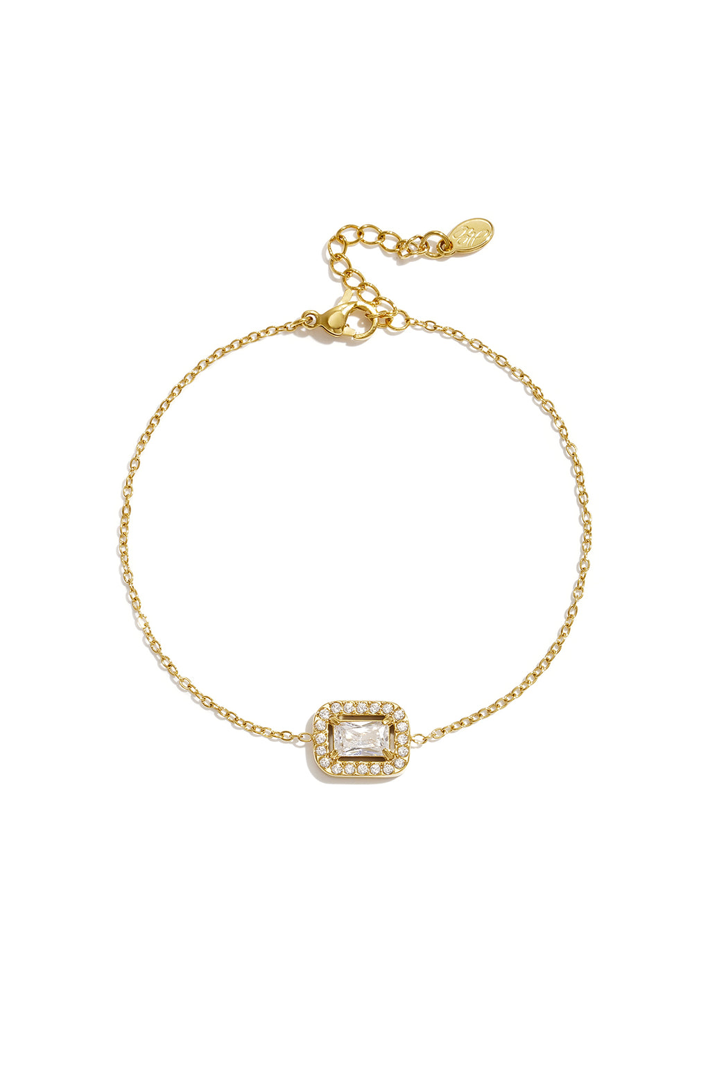 Pulsera con dijes rectangulares