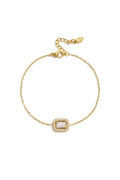 Pulsera con dijes rectangulares