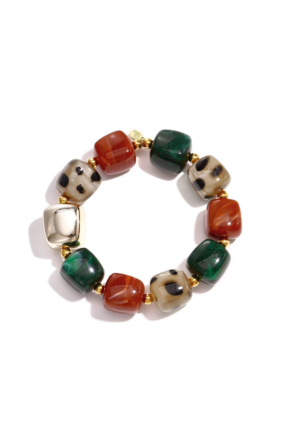 Pulseras de cuentas acrílicas cuadrada