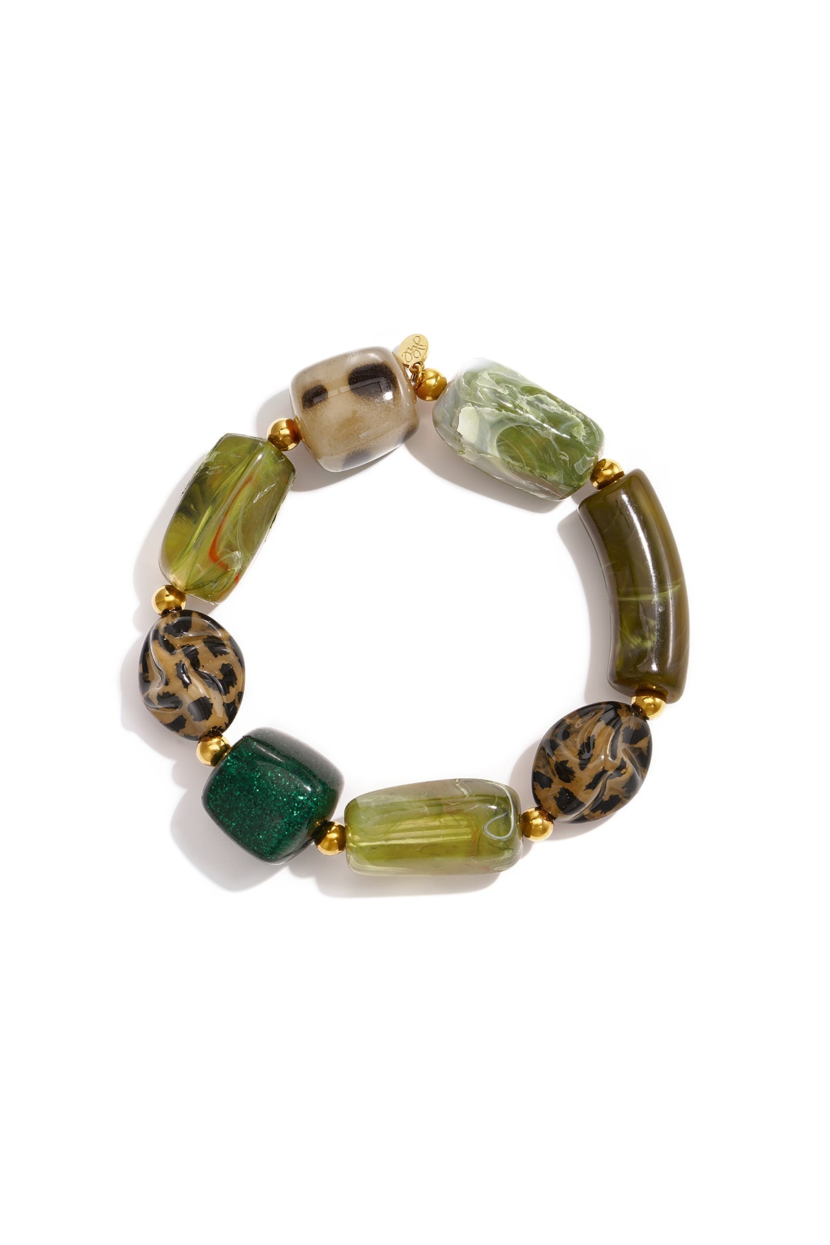 Pulseras de cuentas acrílicas de forma irregular