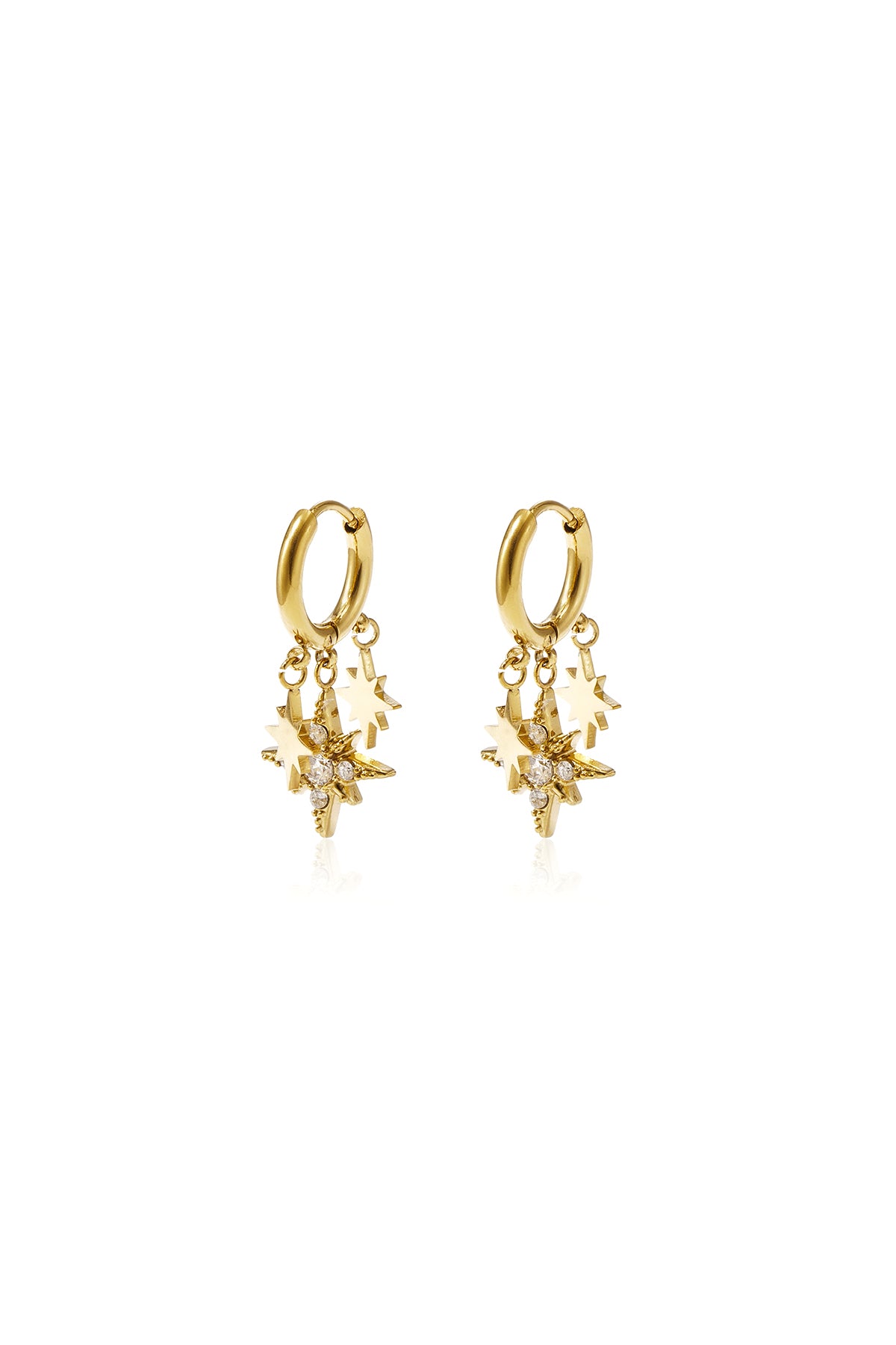 Pendientes colgantes estrellas