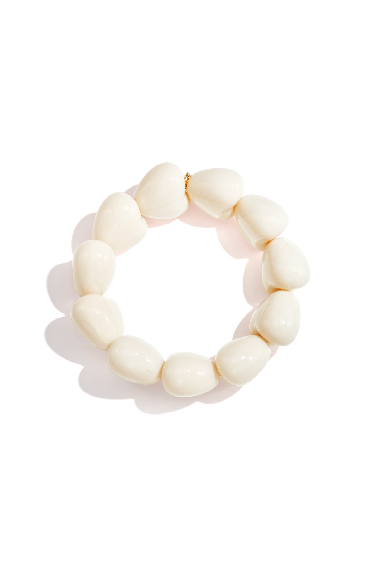 Pulsera de corazón grande de 11 cuentas