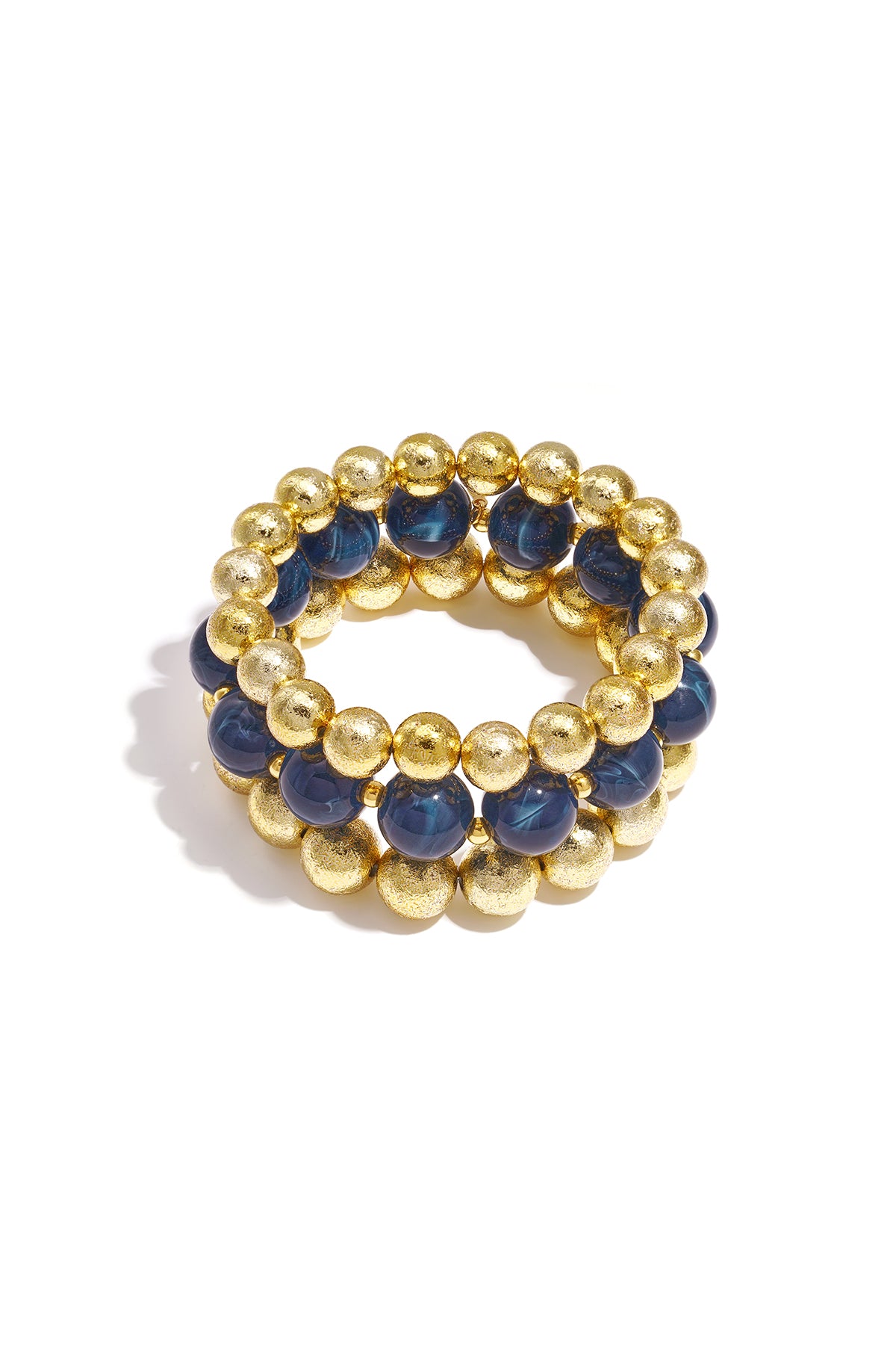 Juego de 3 pulseras con cuentas