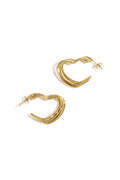 Pendientes de aro con forma de corazón