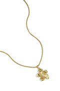 Elegant Gold-Color Flower Pendant Necklace for Everyday Wear